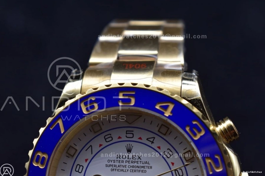 Dial II 1218 116688 KF Comfortable Best YachtMaster on Edition YG Bracelet White YG 1:1 A 1225